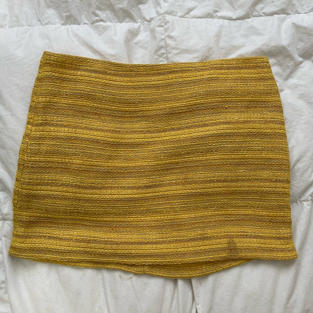 Alice+Olivia Yellow Mini Skirt